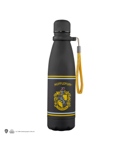 Gourde isotherme métal Harry Potter noire Poufsouffle Blason