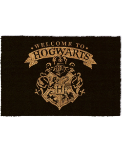 Tapis Paillasson noir Harry Potter Welcome to Hogwarts