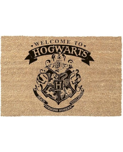 Tapis Paillasson beige Harry Potter Welcome to Hogwarts