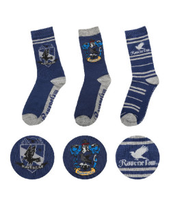 Lot 3 paires de chaussettes Serdaigle Harry Potter