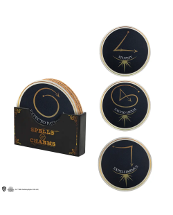 Lot de 4 Sous-Verre Harry Potter Enchantements