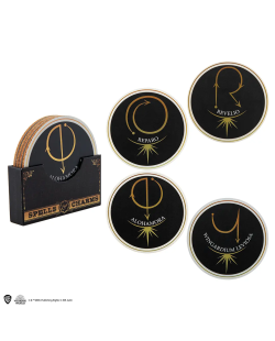 Lot de 4 Sous-Verre Harry Potter Sortilèges