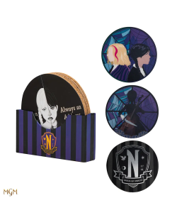 Lot de 4 Sous-Verre Mercredi