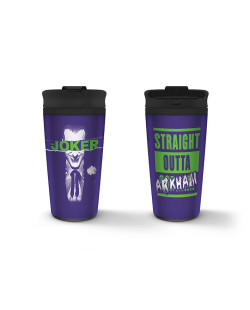 Mug de voyage Joker Straight Outta Arkham Métal