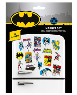 Pack de 19 aimants magnets Batman Retro