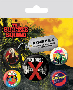 Pack de 5 badges Suicide Squad Task Force