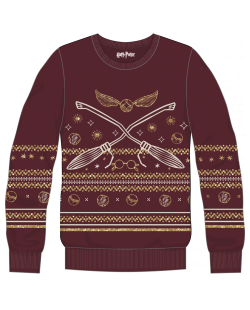 Pull de Noël enfant Harry Potter Quidditch holidays