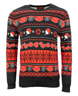 Pull de Noël Naruto Akatsuki Christmas Clouds