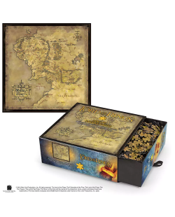 Puzzle Le seigneur des Anneaux Carte de la Terre du Milieu 1000 pièces