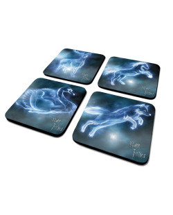 Set de 4 Sous-Verre Patronus Harry Potter