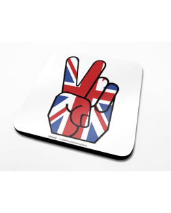 Sous-Verre Union Jack Peace 10 x 10cm Londres