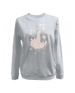 Sweat femme Harry Potter gris et rose Marauder's house