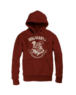 Sweat Harry Potter Hogwarts bordeaux à capuche