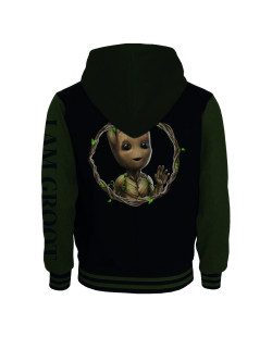 Sweat Teddy Baby Groot kaki et noir