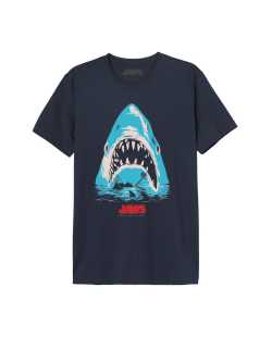 Tee-Shirt Les Dents de la Mer Jaws Boat Poster