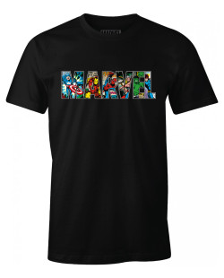 T-shirt MARVEL Logo groupe comics