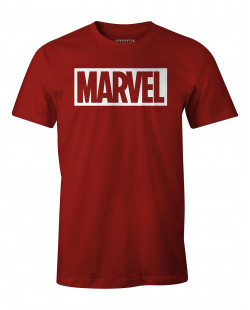 T-shirt MARVEL rouge logo blanc