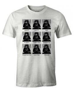 T-Shirt Star Wars blanc Vador Emotions