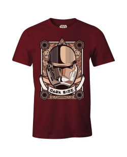 T-shirt Star Wars Dark Side bordeaux