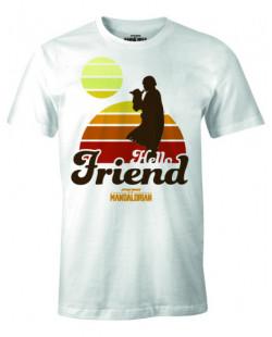 T-shirt Star Wars The Mandalorian - HELLO FRIEND SUNSET