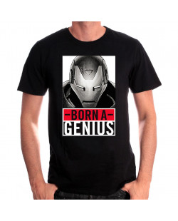Tee-Shirt Born a Genius Iron Man
