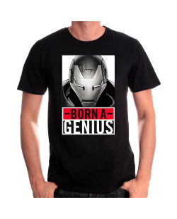 Tee-Shirt Born a Genius Iron Man