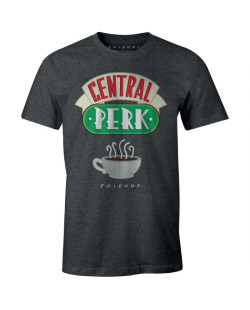 Tee-Shirt Friends Homme Central Perk Gris