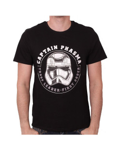 Tee-Shirt Noir Captain Phasma Helmet Star Wars