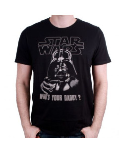 Tee-Shirt Noir Who's Your Daddy Star Wars