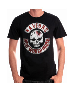 Tee-Shirt Saviors Patches The Walking Dead