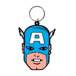 Porte-clés Face 6cm Captain America