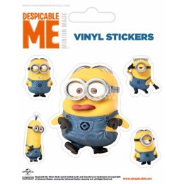 Pack de 5 Stickers Minion Dave et ses Amis Moi Moche et Mechant