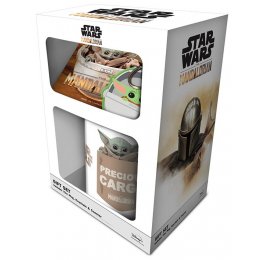 Set Star Wars Mug sous verre et porte-clés Baby Yoda Mandalorian