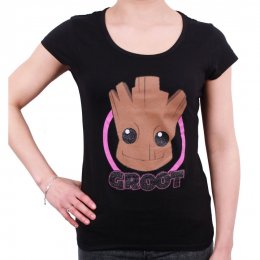 T-Shirt Femme Little Groot Head Gardiens de la Galaxie