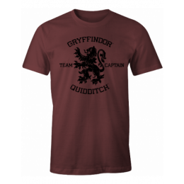 T-shirt Harry Potter bordeaux Gryffondor Quidditch