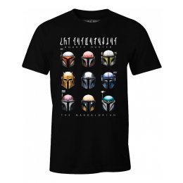 T-shirt Star Wars The Mandalorian - Bounty Hunter Helmets