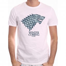 Tee-Shirt Blanc Winter is Coming Game of Thrones
