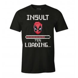 Tee-Shirt Deadpool Insult Loading noir et rose