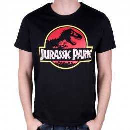 Tee-Shirt Homme Noir Classic Logo Jurassic Park