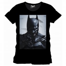 Tee Shirt Noir Face Arkham Origins Batman 
