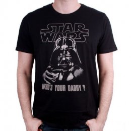 Tee-Shirt Noir Who's Your Daddy Star Wars