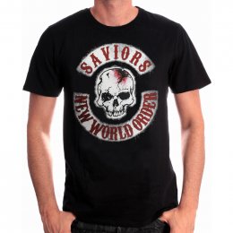 Tee-Shirt Saviors Patches The Walking Dead