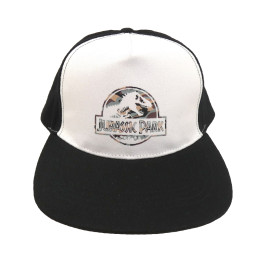 Casquette Jurassic Park noire et blanche logo camouflage