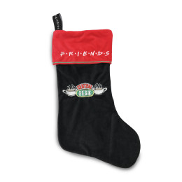 Chaussette de Noël Friends noire et rouge Central Perk