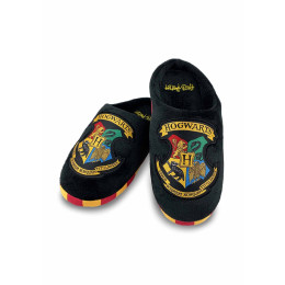 Chaussons Harry Potter Enfant Poudlard noirs jaunes rouges