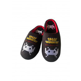 Chaussons Space Invaders noirs