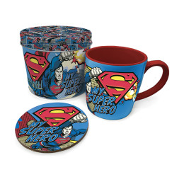 Tasse et dessous de verre MY SUPER HERO