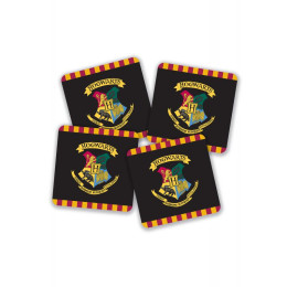 Lot de 4 Sous-Verre Harry Potter Poudlard