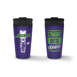 Mug de voyage Joker Straight Outta Arkham Métal