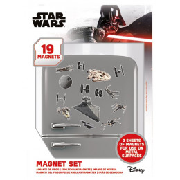 Pack de 19 aimants magnets Star Wars vaisseaux